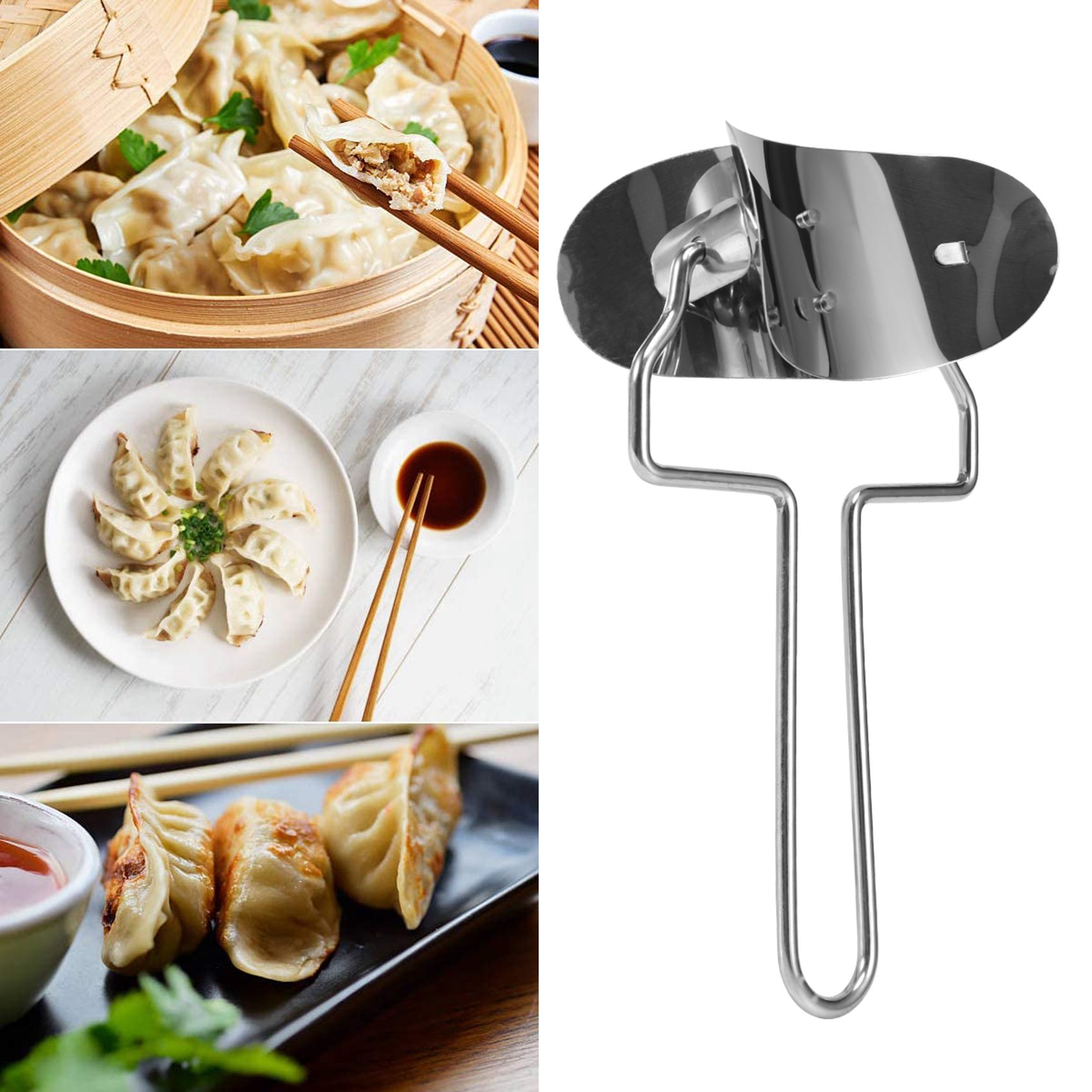 「FAST」餃子メーカー 8点セット。中華風ワンタンや餃子の - Gyoza Dumpling Maker のレビューと価格