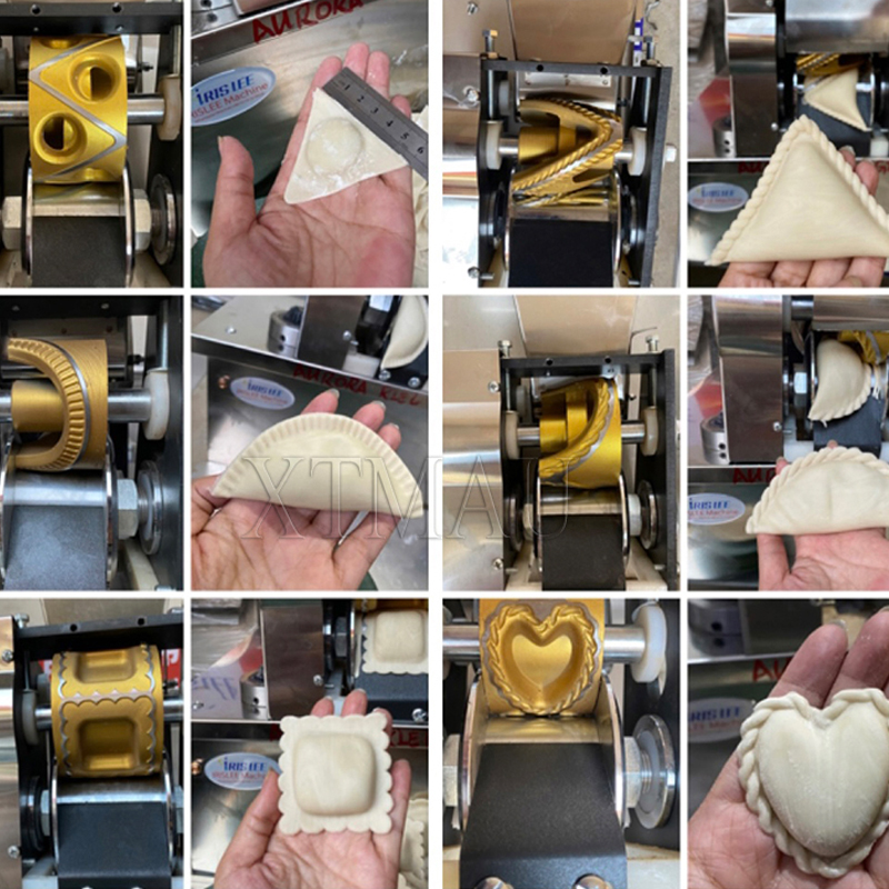 電動220V110V自動サモサ製造機、ラビオリメーカー、春巻 - Gyoza Dumpling Maker のレビューと価格